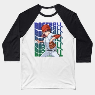 Baseball Player Boys Girls Youth Female Outfielder Sports Baseball T-Shirt